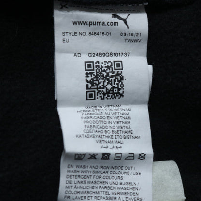 Puma Men's Black Pullover Hoodie Fleece Regular Fit Size M