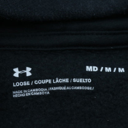 Under Armour Men's Black Pullover Hoodie Size M Fleece Sportswear
