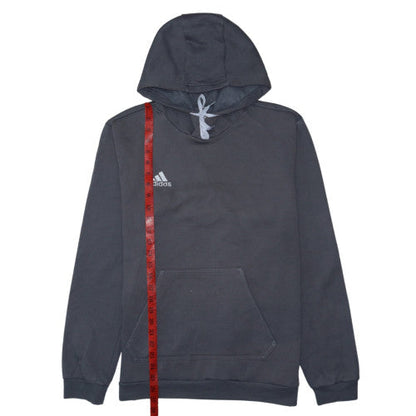 Adidas Men's Grey Pullover Hoodie Regular Fit Size M