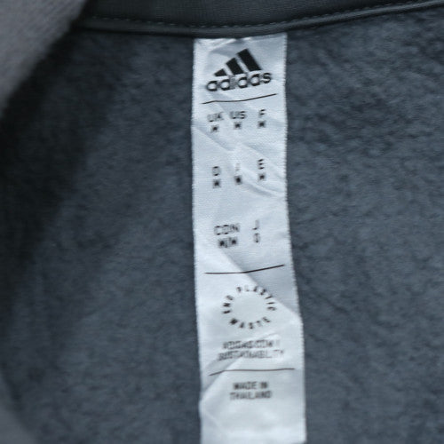 Adidas Men's Grey Pullover Hoodie Regular Fit Size M