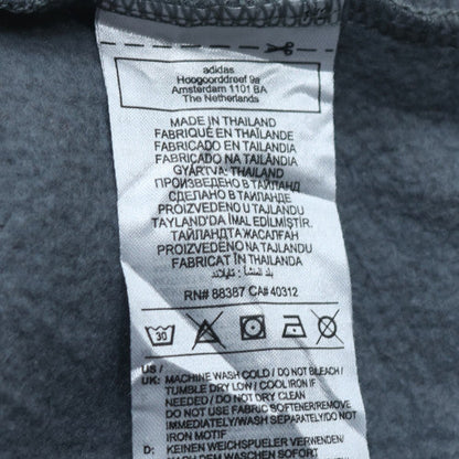 Adidas Men's Grey Pullover Hoodie Regular Fit Size M