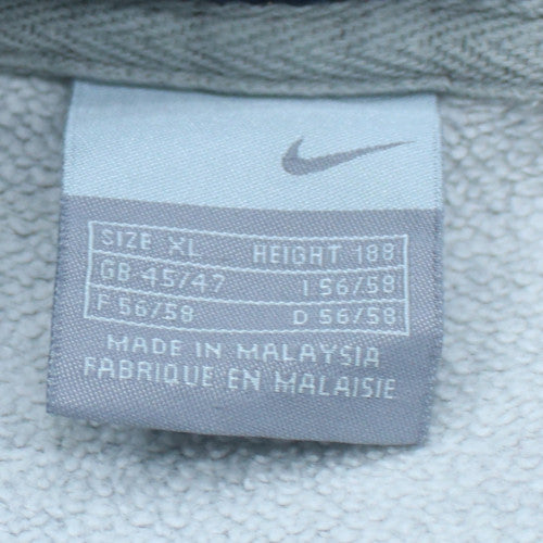 Nike Men’s Grey Sleeveless Full Zip Hoodie Vest XL Sports Athletic