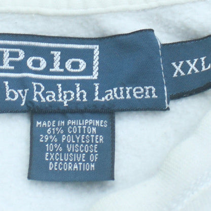 Ralph Lauren Men’s White 2XL Pullover Crew Neck Sweatshirt
