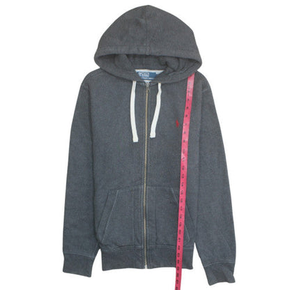 Polo Ralph Lauren Men's Grey Full Zip Hoodie Small Cotton Blend