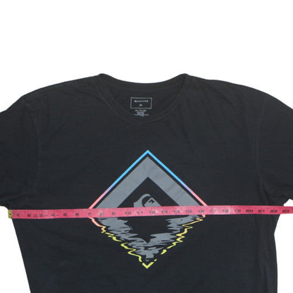Quiksilver Men's Black 2XL Graphic Print Crew Neck T-Shirt