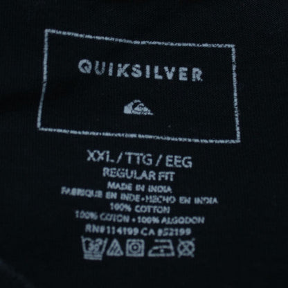 Quiksilver Men's Black 2XL Graphic Print Crew Neck T-Shirt
