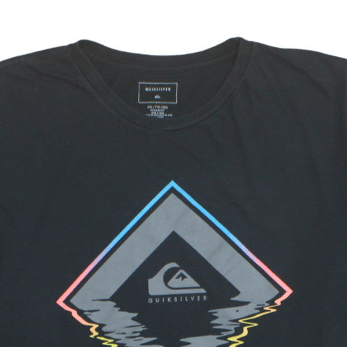 Quiksilver Men's Black 2XL Graphic Print Crew Neck T-Shirt