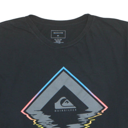 Quiksilver Men's Black 2XL Graphic Print Crew Neck T-Shirt
