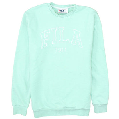 Fila Men's Green XS Pullover Sweatshirt Crew Neck Logo Sportswear