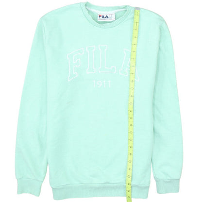 Fila Men's Green XS Pullover Sweatshirt Crew Neck Logo Sportswear