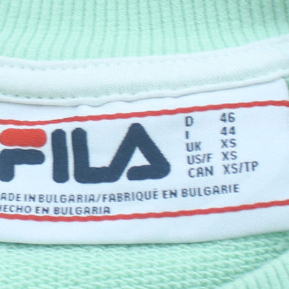 Fila Men's Green XS Pullover Sweatshirt Crew Neck Logo Sportswear