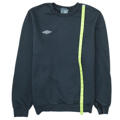 Umbro Men's Black L Pullover Sweatshirt Crew Neck Fleece