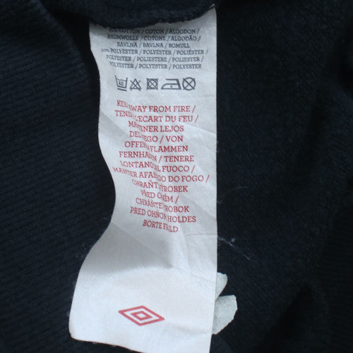 Umbro Men's Black L Pullover Sweatshirt Crew Neck Fleece