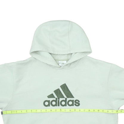 Adidas Men's White Pullover Hoodie Size M Fleece Sportswear