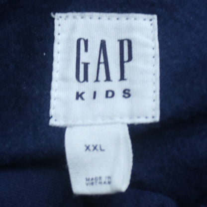 GAP Boys Blue Full Zip Fleece Hoodie 13-14 Years Casual Logo Sweatshirt