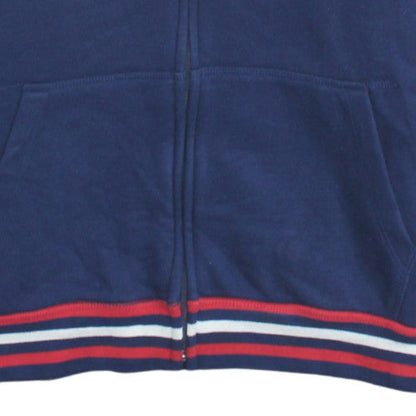 GAP Boys Blue Full Zip Fleece Hoodie 13-14 Years Casual Logo Sweatshirt