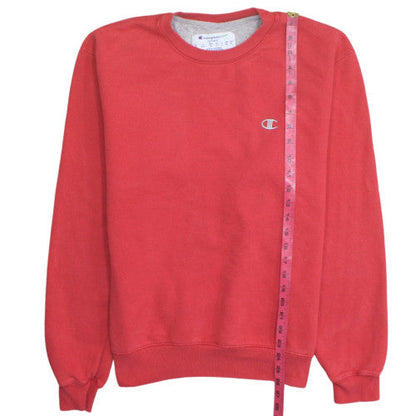 Champion Men's Red Pullover Sweatshirt M Regular Fit Crew Neck