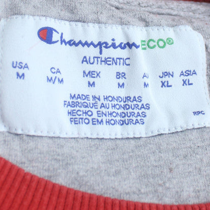 Champion Men's Red Pullover Sweatshirt M Regular Fit Crew Neck