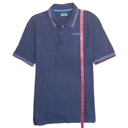Kappa Mens Navy Blue Short Sleeve Polo Shirt XL 100% Cotton