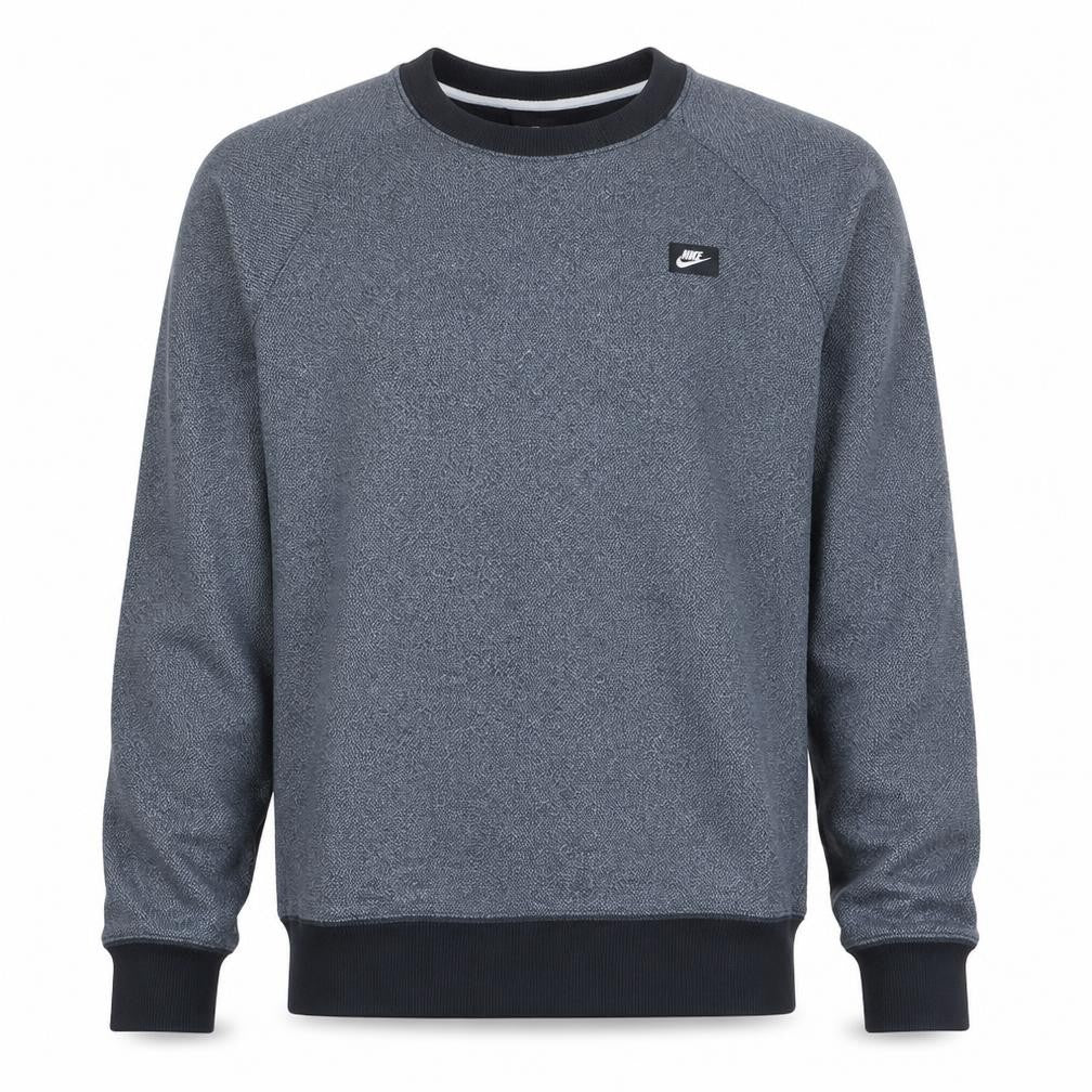 Nike Men's Grey Crew Neck Pullover Sweatshirt Size S