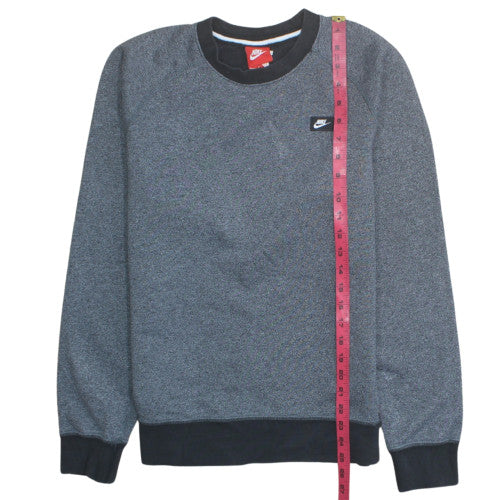 Nike Men's Grey Crew Neck Pullover Sweatshirt Size S