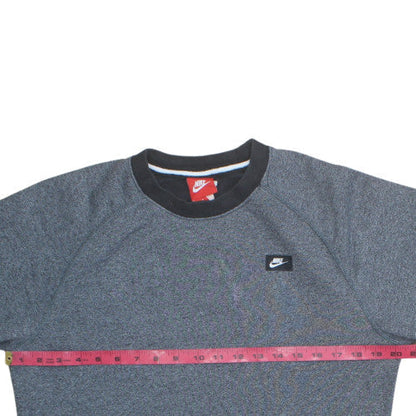 Nike Men's Grey Crew Neck Pullover Sweatshirt Size S