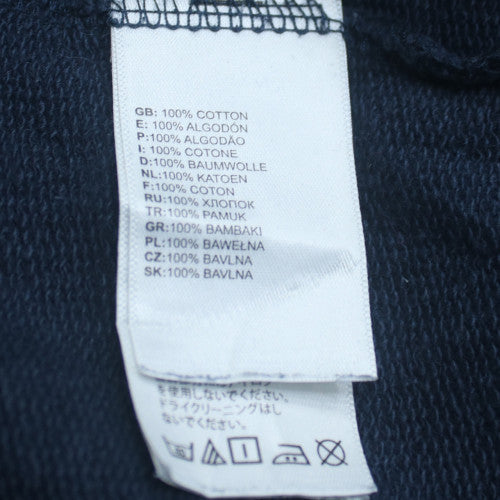 The North Face Men's Blue XL Pullover Hoodie Logo Cotton Sweatshirt