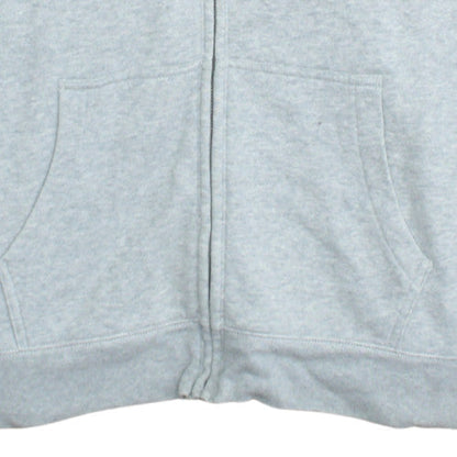 GAP Men's Grey Full Zip Logo Hoodie Size L Fleece Sweatshirt
