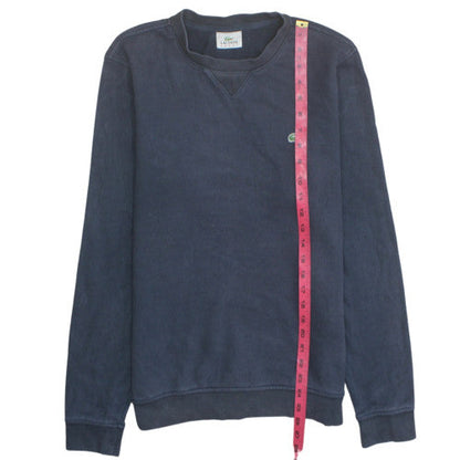 Lacoste Sport Men's Navy Cotton Crew Neck Sweatshirt Size M