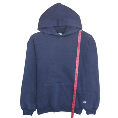 Russell Athletic Men's Blue Pullover Hoodie Size M Fleece Sweatshirt