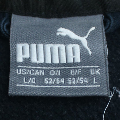 Puma Men's Black Full Zip Hoodie L Sports Fleece Sweatshirt