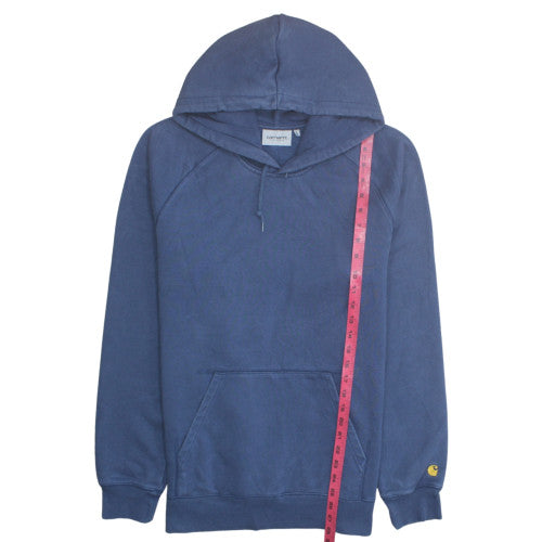 Carhartt WIP Mens Blue Pullover Hoodie Large Cotton Blend