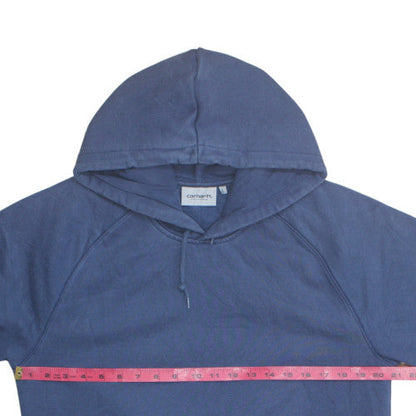 Carhartt WIP Mens Blue Pullover Hoodie Large Cotton Blend