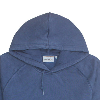 Carhartt WIP Mens Blue Pullover Hoodie Large Cotton Blend