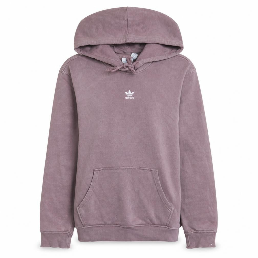Adidas Women Mauve Hoodie Size 10 Pullover Cotton Logo Casual