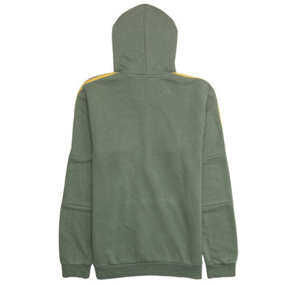 Adidas Men’s Green Pullover Hoodie S Logo Fleece Sportswear