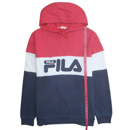 FILA Men's Multicoloured 3XL Pullover Hoodie Logo Sportswear