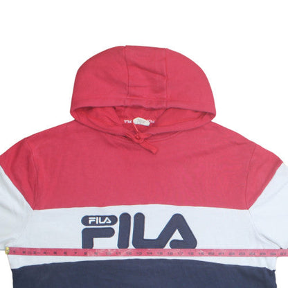 FILA Men's Multicoloured 3XL Pullover Hoodie Logo Sportswear