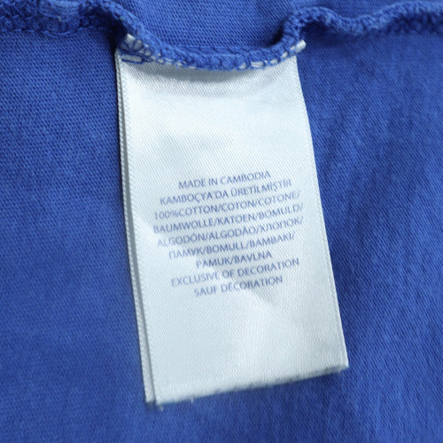 Ralph Lauren Men's Blue V-Neck Cotton T-Shirt Size L