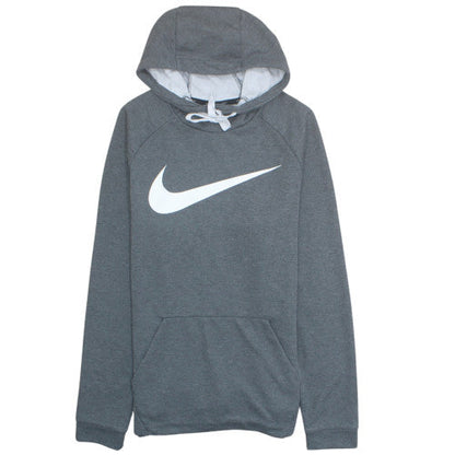 Nike Men's Grey Dri-FIT Pullover Hoodie M Regular Fit Sportswear