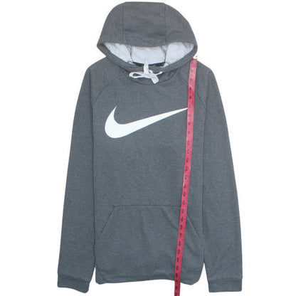 Nike Men's Grey Dri-FIT Pullover Hoodie M Regular Fit Sportswear