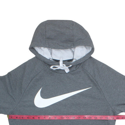 Nike Men's Grey Dri-FIT Pullover Hoodie M Regular Fit Sportswear