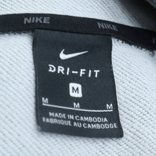 Nike Men's Grey Dri-FIT Pullover Hoodie M Regular Fit Sportswear
