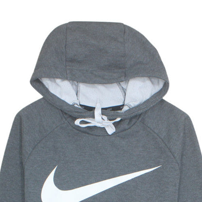 Nike Men's Grey Dri-FIT Pullover Hoodie M Regular Fit Sportswear