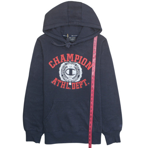 Champion Men's Blue Graphic Pullover Hoodie Size L