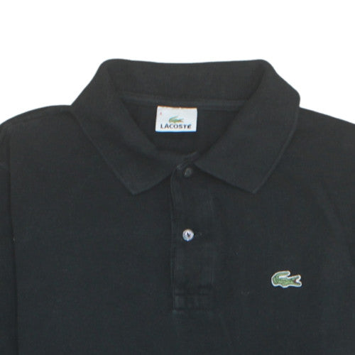 Lacoste Men's Black Cotton Classic Fit Short Sleeve Polo Shirt Size L