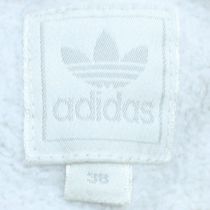 Adidas Women White Pink Full Zip Hoodie Size 12 Floral Print