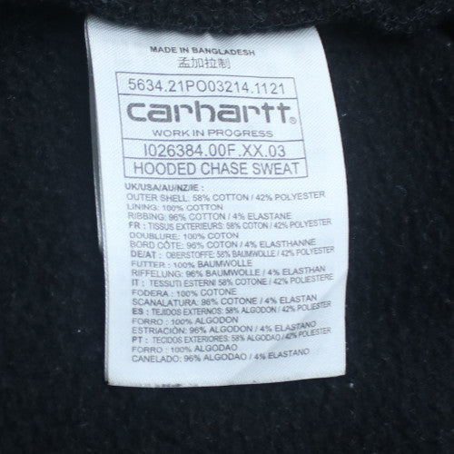 Carhartt Men’s Black Pullover Hoodie M Heavyweight Fleece Lined