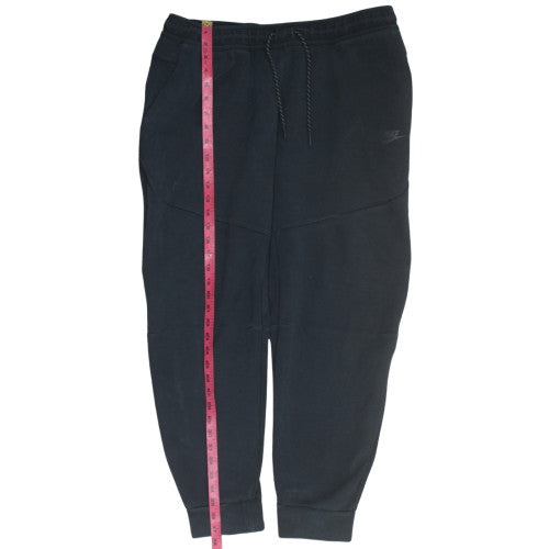 Nike Men's Black XL Fleece Jogger Trousers with Drawstring Waist