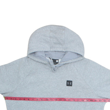 Mens UK Size L Under armour Grey Pullover Hoodie